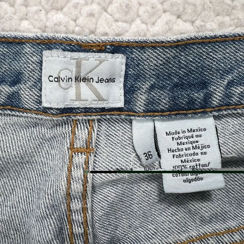 Calvin Klein Jeans Easy Fit Men's 36x30 (Actual‎ 34x29) Y2K Streetwear Grunge